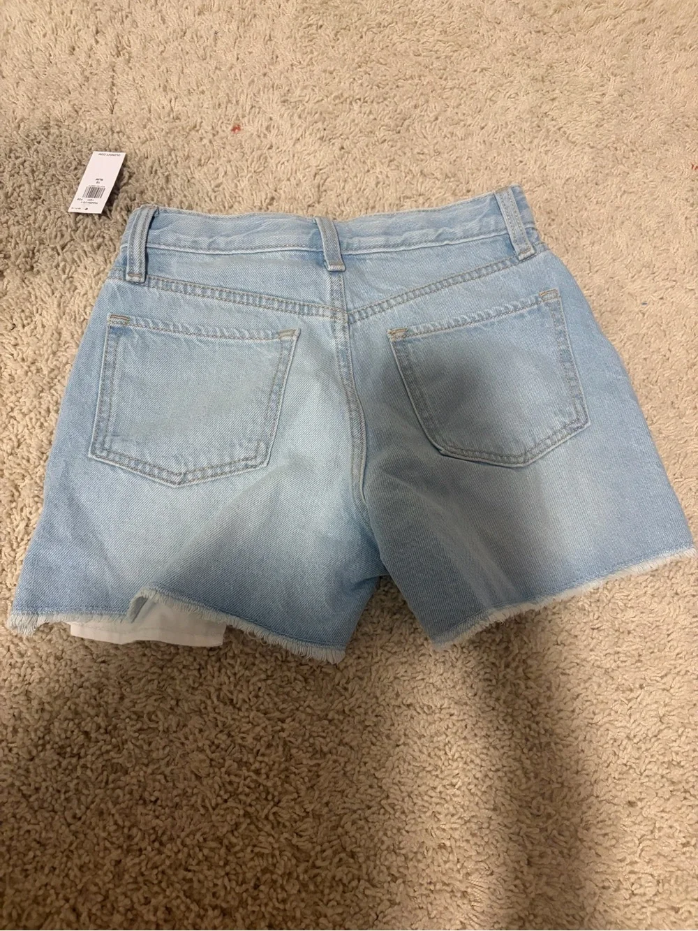 Old Navy Light Blue Distressed Kids Denim Shorts